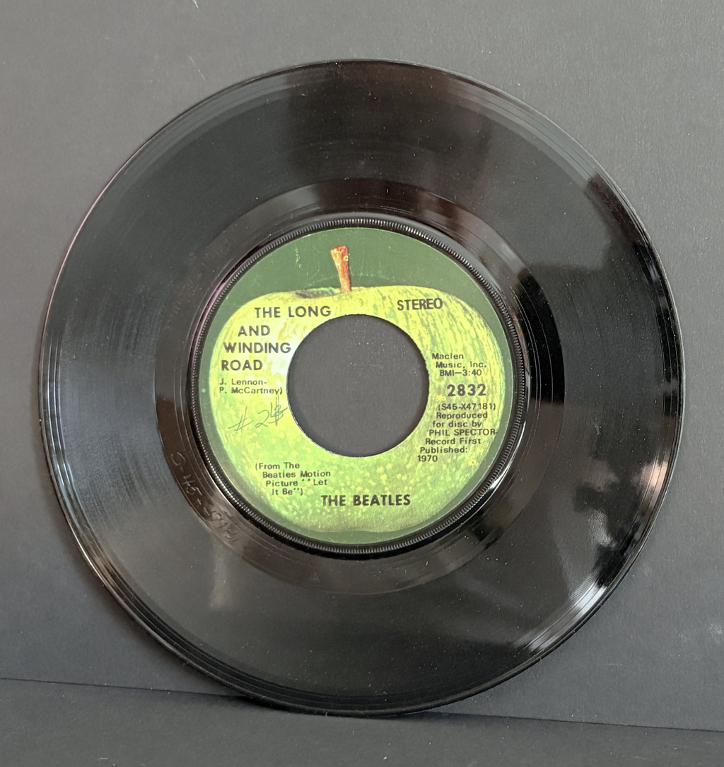 The Beatles - Long & Winding Road 45 - Apple - w\Picture Sleeve - VG