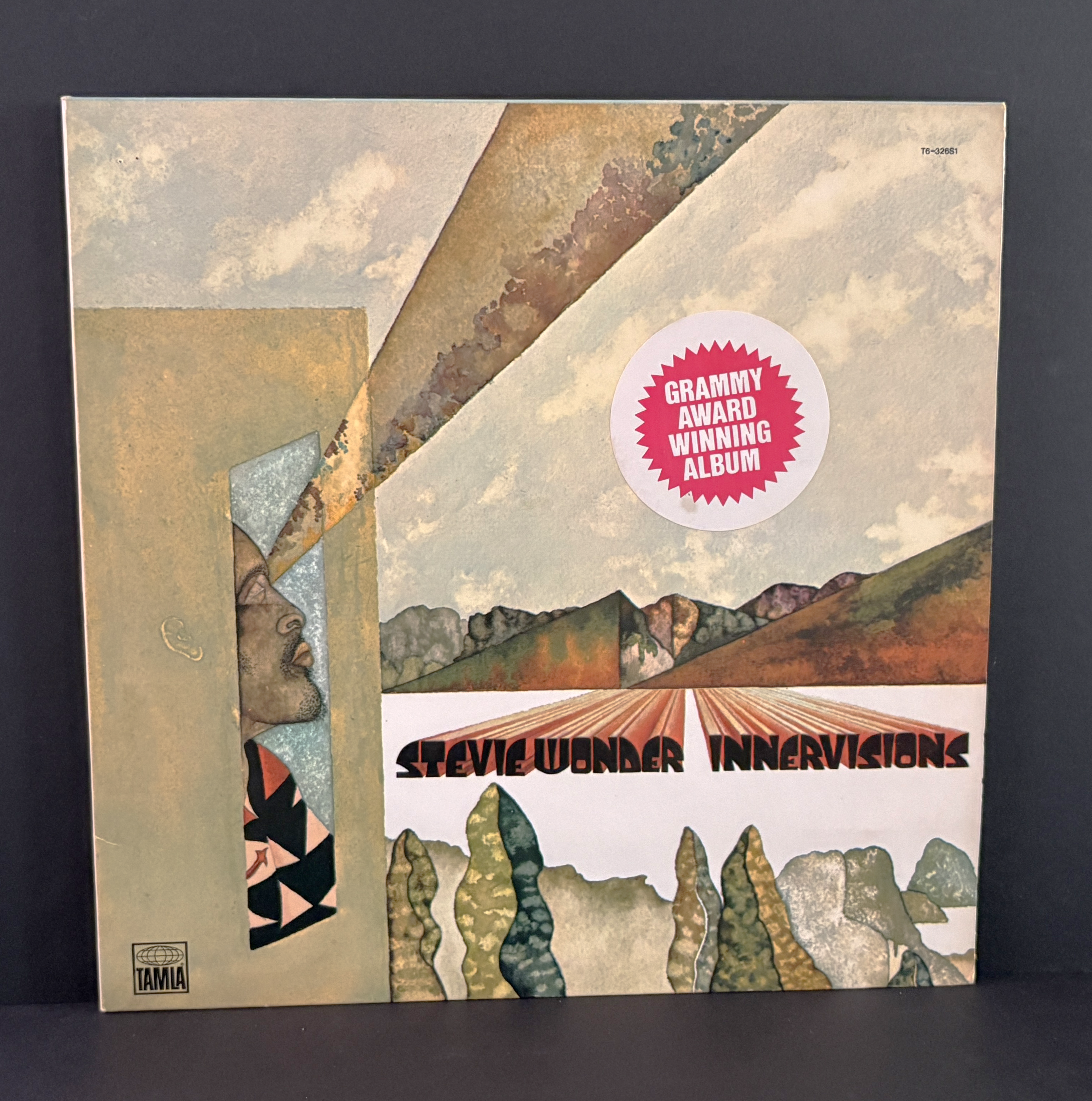 Stevie Wonder ‎– Innervisions LP - Tamla - w\Rare Grammy Award Winner Sticker - NM!!
