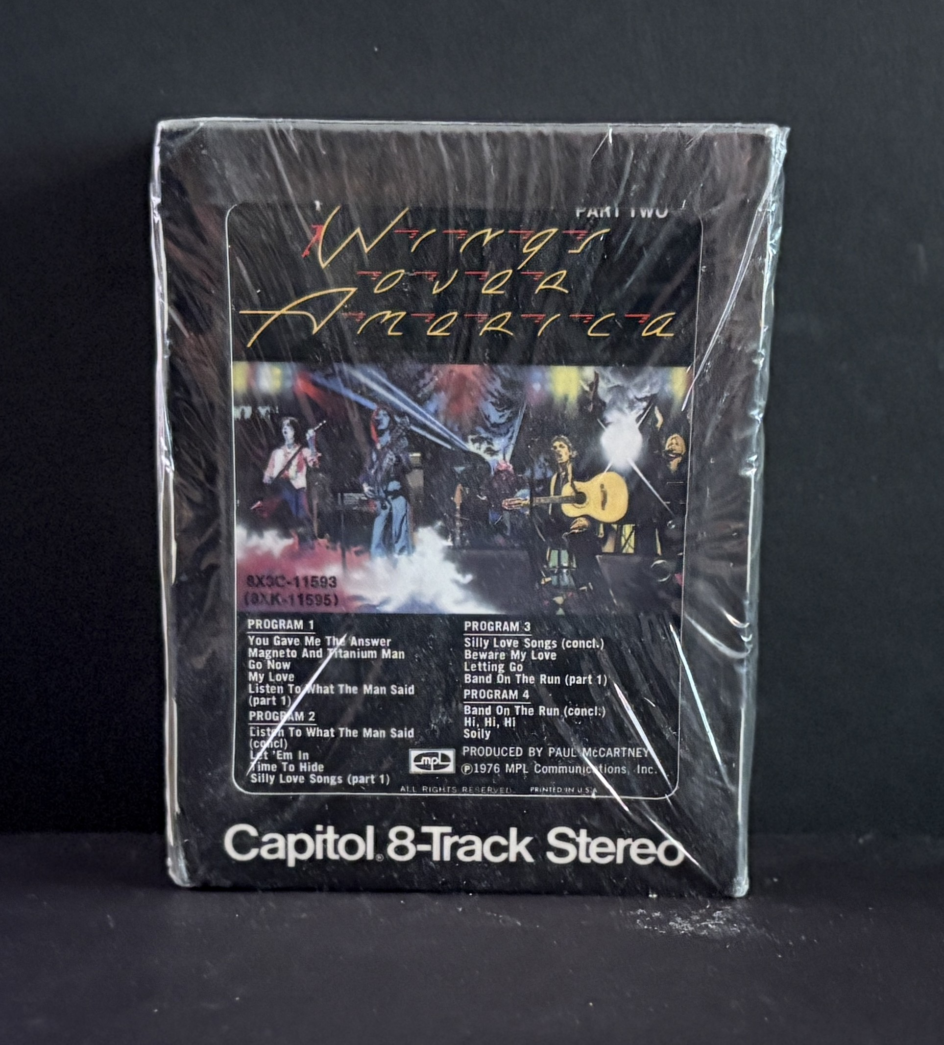 Paul McCartney & Wings -Wings Over America - 8-TRACK - SEALED with Sticker!!