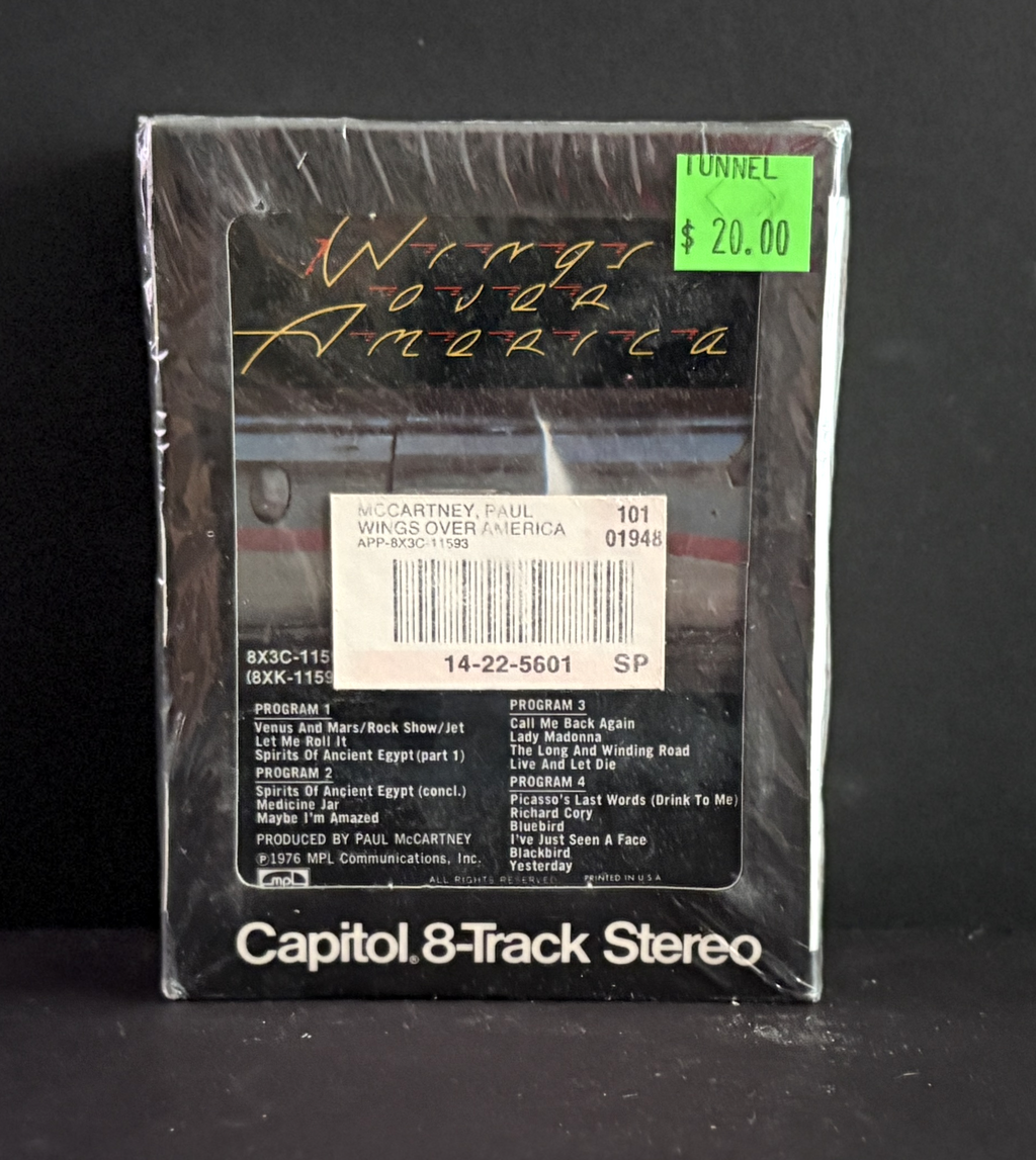 Paul McCartney & Wings -Wings Over America - 8-TRACK - SEALED with Sticker!!