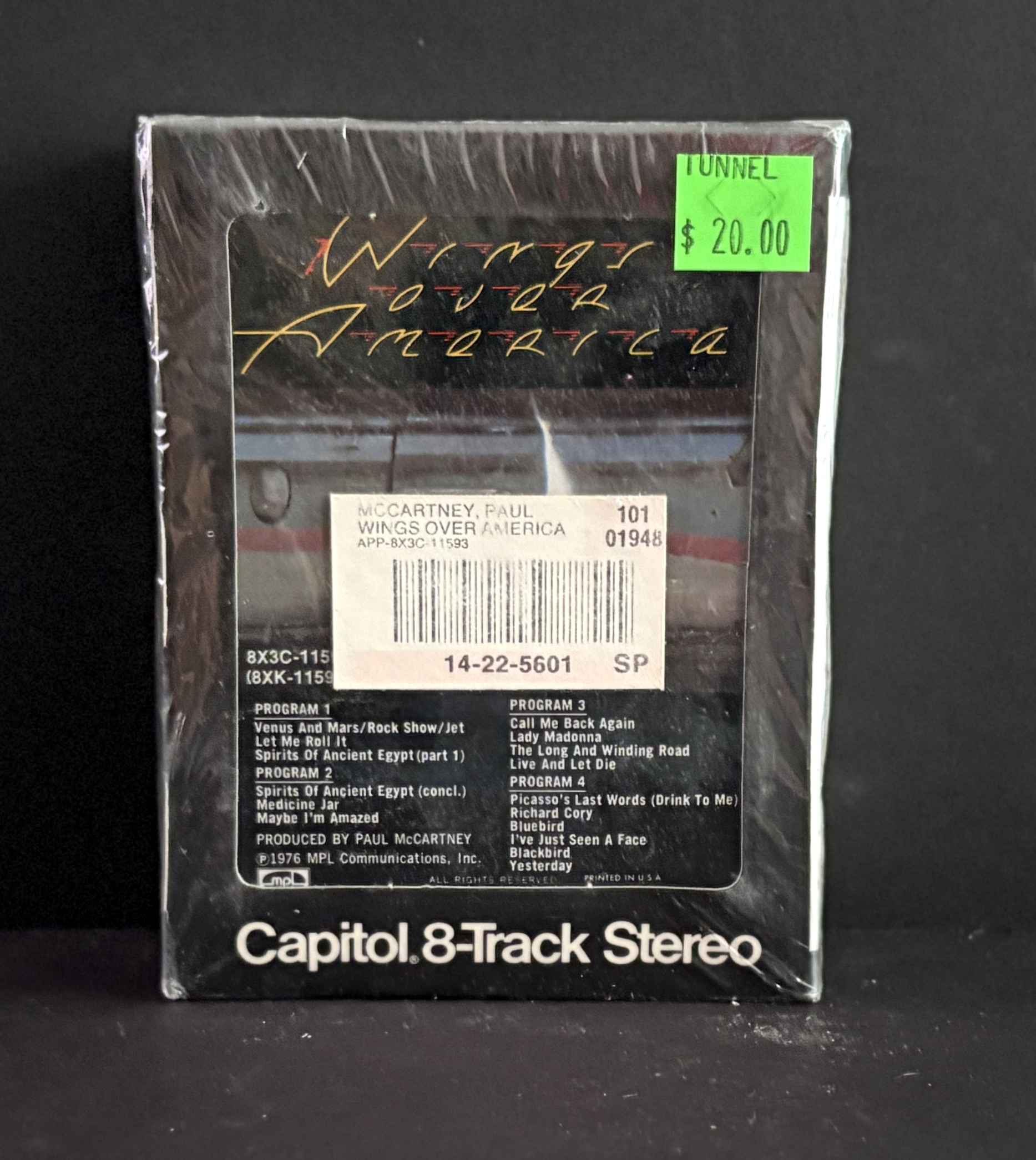Paul McCartney & Wings -Wings Over America - 8-TRACK - SEALED with Sticker!!