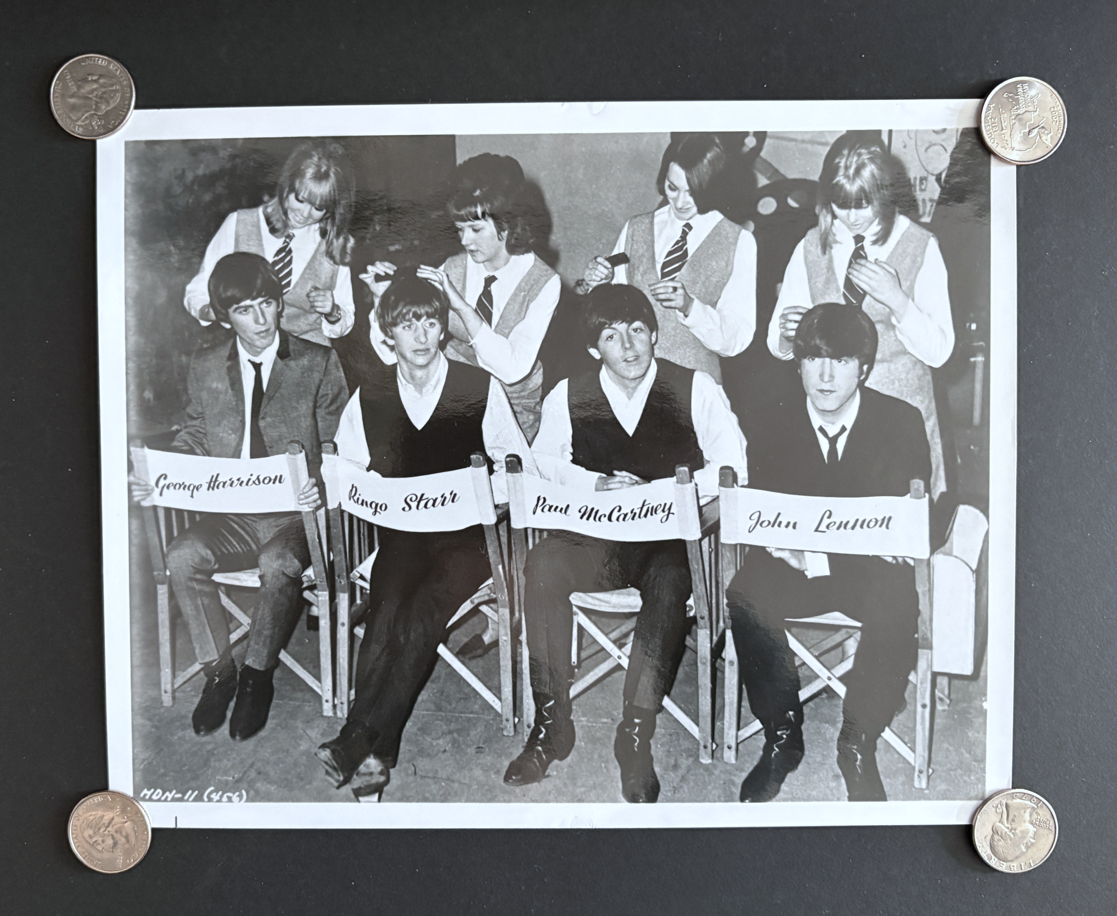 Beatles Hard Day's Night off-stage still....