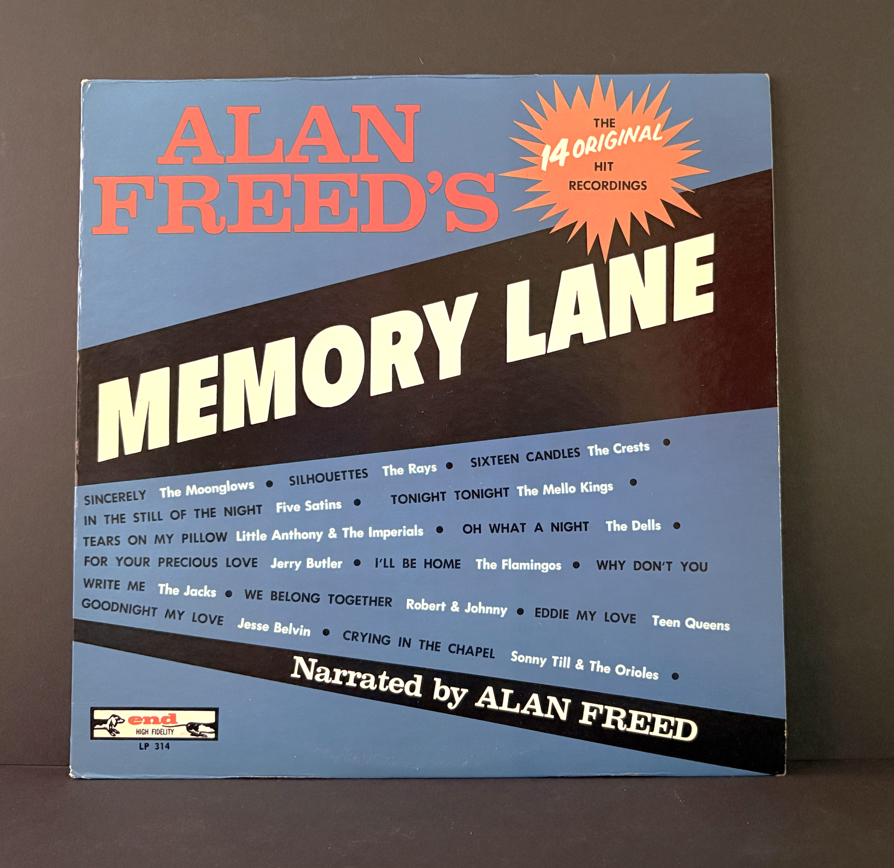 Various - Alan Freed's Memory Lane LP - 1962 - Orig on End Records - Mono - NM!!