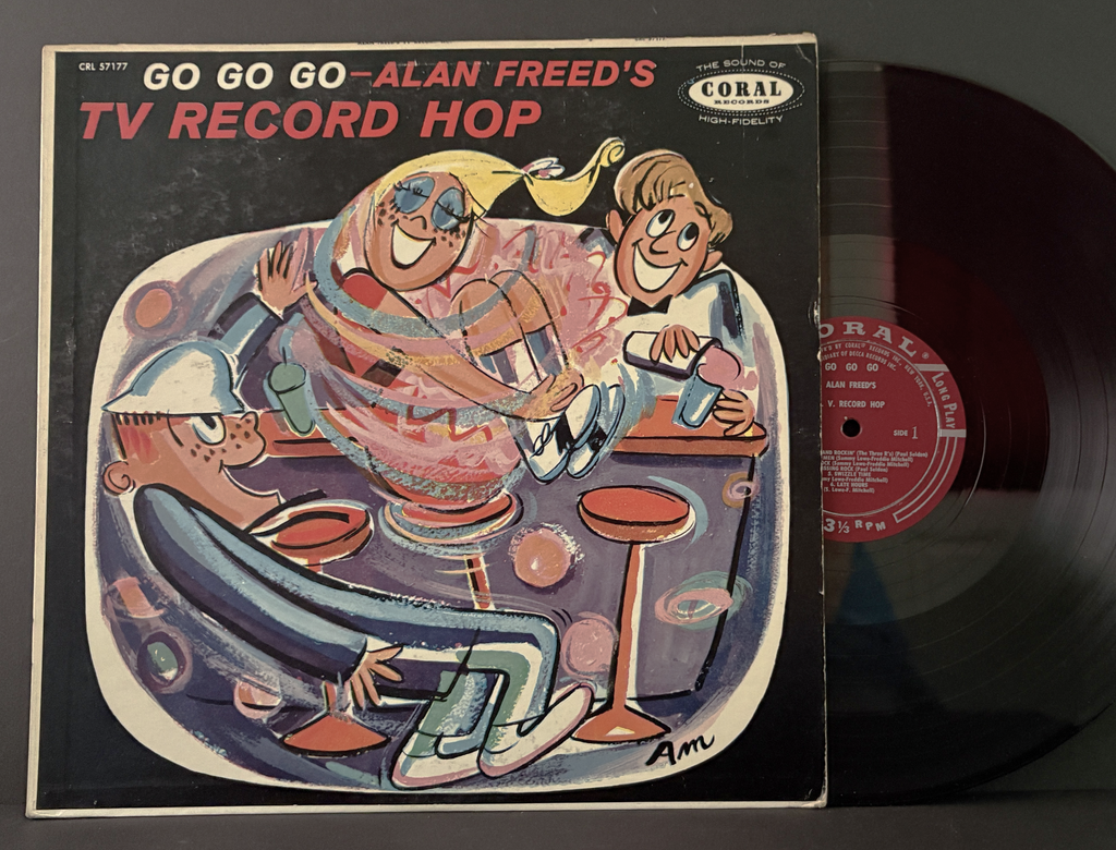 Go Go Go-Alan Freed's TV Record Hop LP - 1957 - Red Coral - NM!