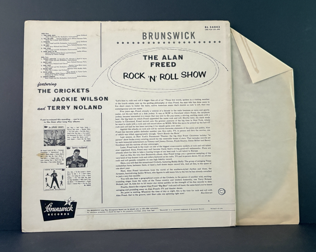 Various - The Alan Freed Rock 'N' Roll Show LP - 1958 - The Crickets - Jackie Wilson - MONO - NM!