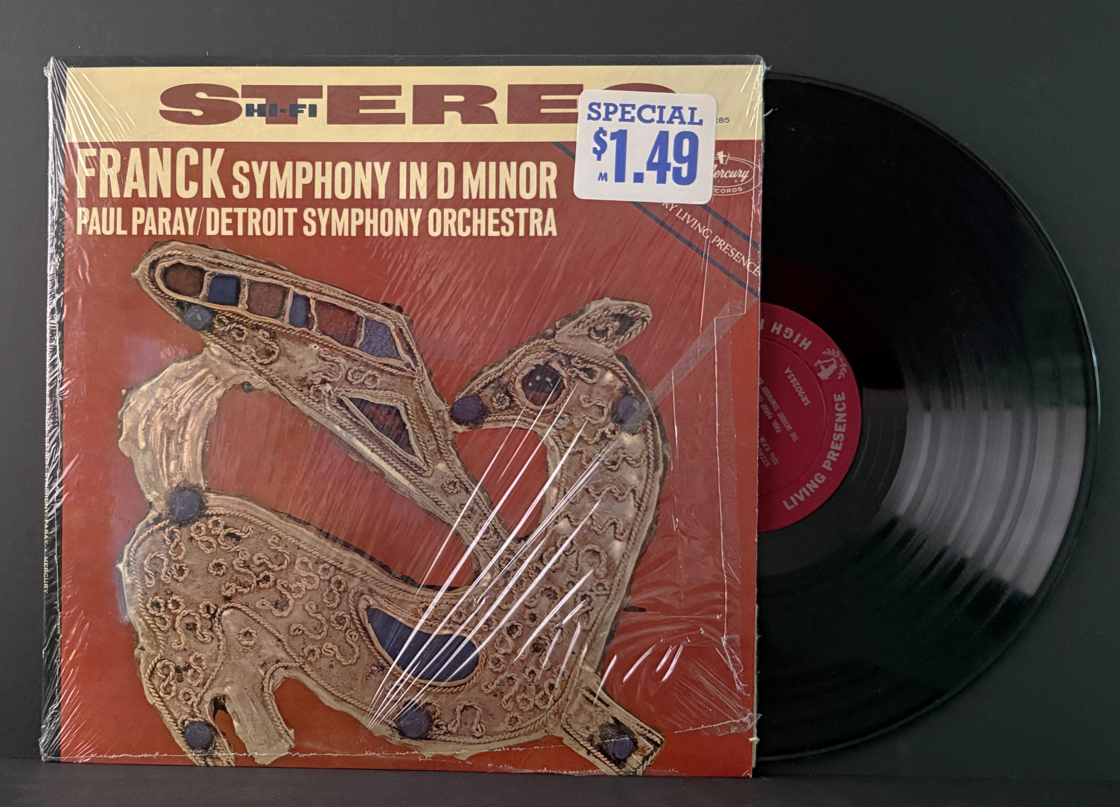 Paul Paray / Detroit Symphony Orchestra / Franck* ‎– Symphony In D - 1961 - M-
