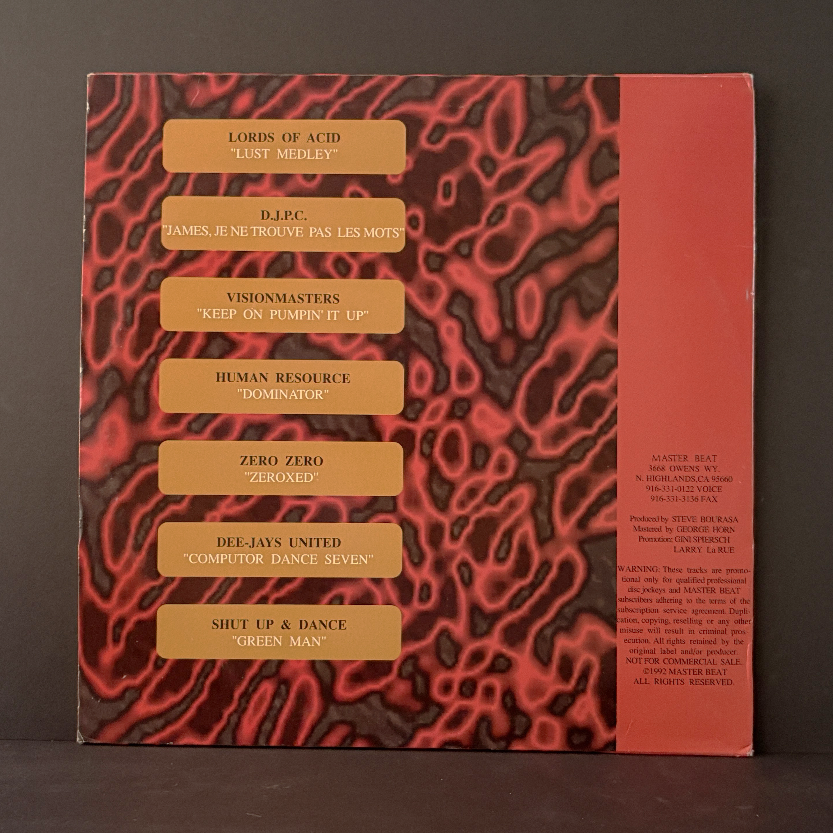 Various - Master Beat Volume One (Master Beat) 2x12", Comp, Promo - NM