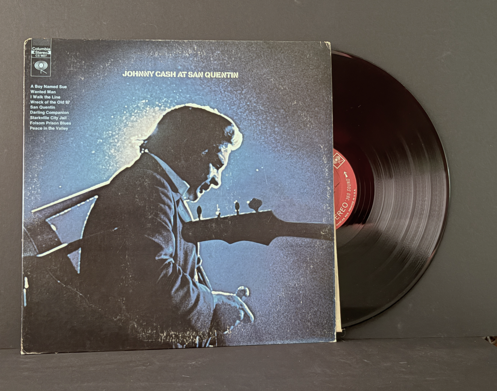 Johnny Cash - Johnny Cash At San Quentin LP - 1969 - Columbia 2-eye - NM