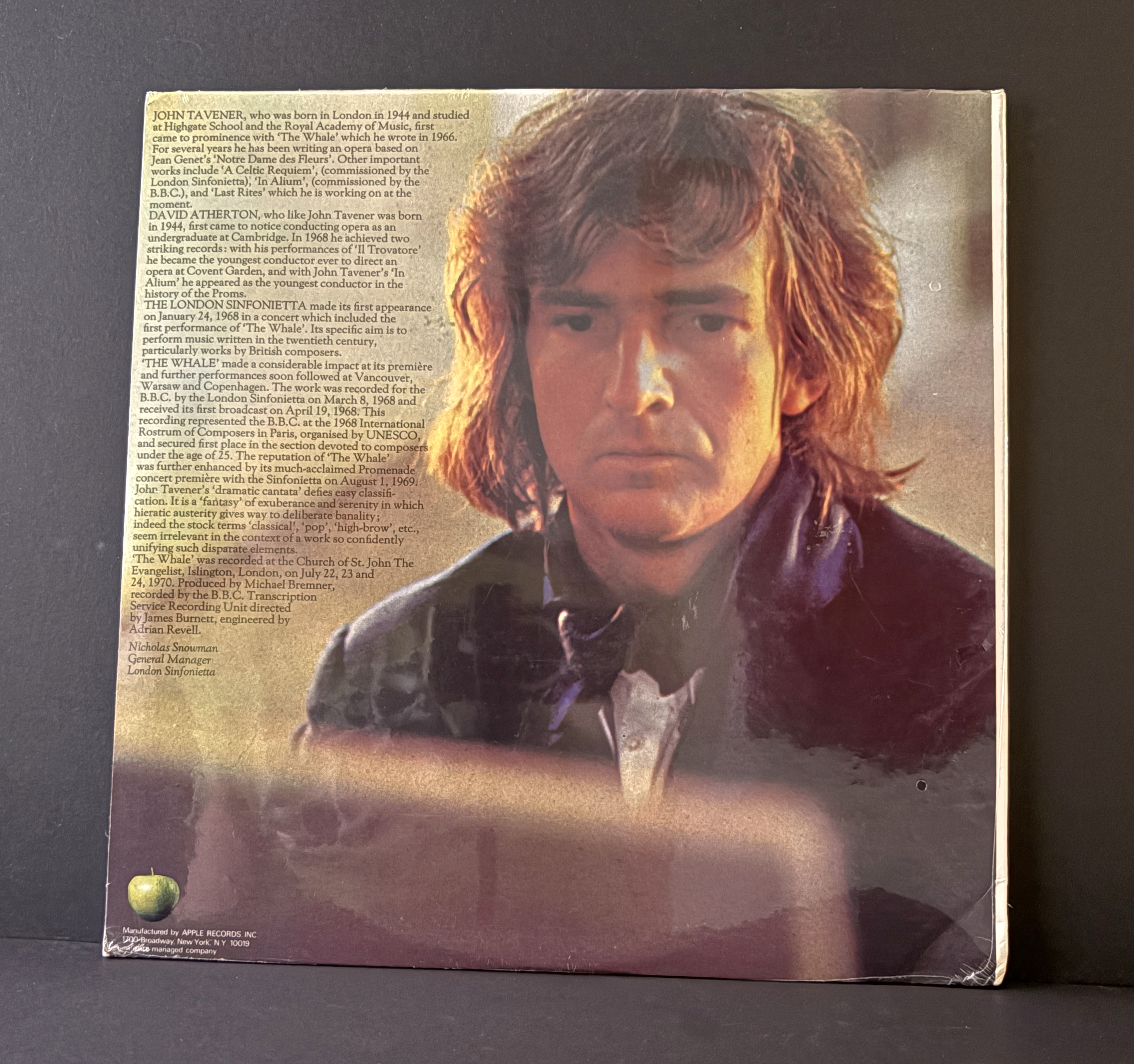 John Tavener - The Whale LP - 1970 - Original Apple Pressing - SEALED