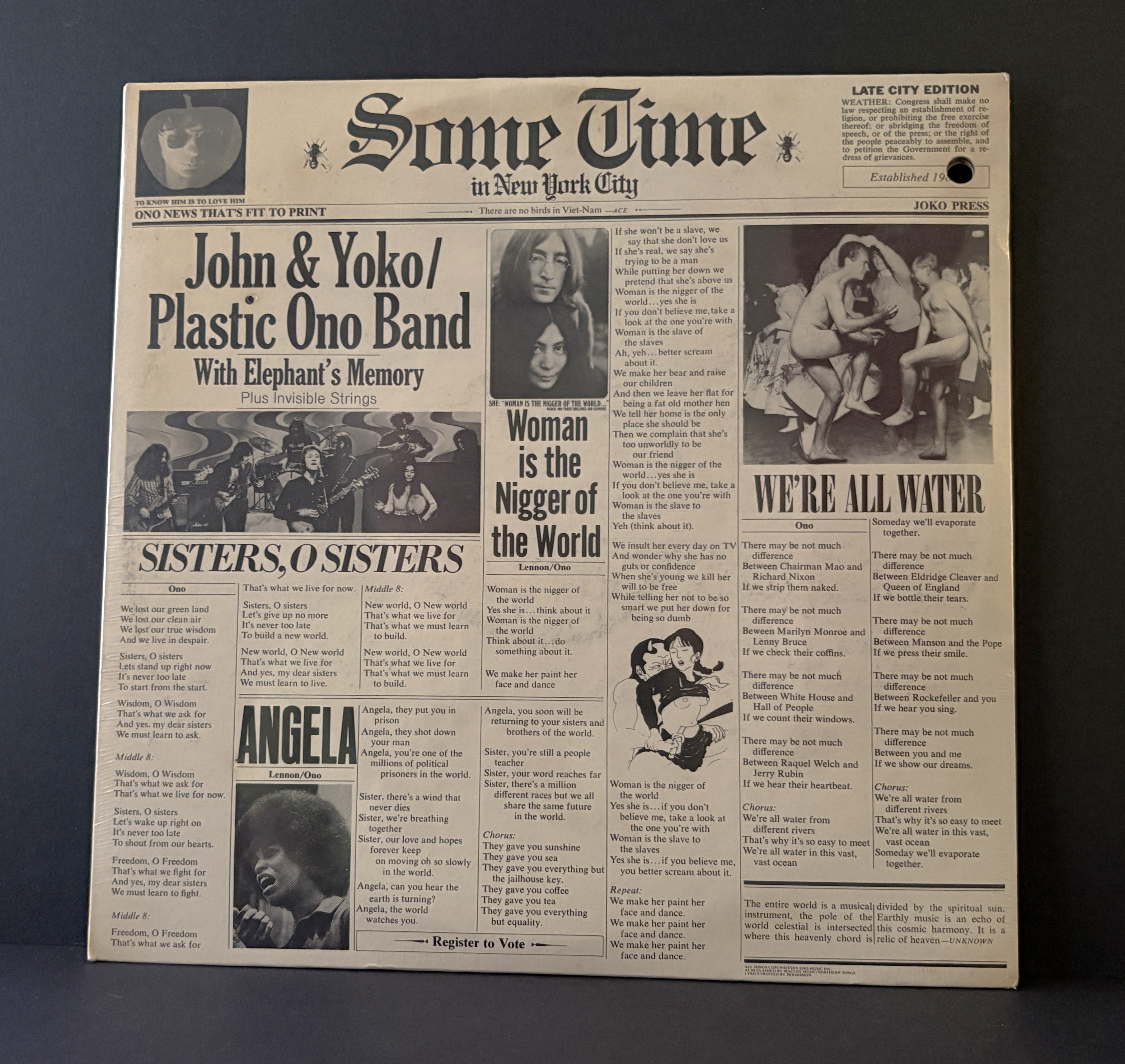 John Lennon - Sometime in NYC 2LP - 1972 - Original Apple - Promo - SEALED!