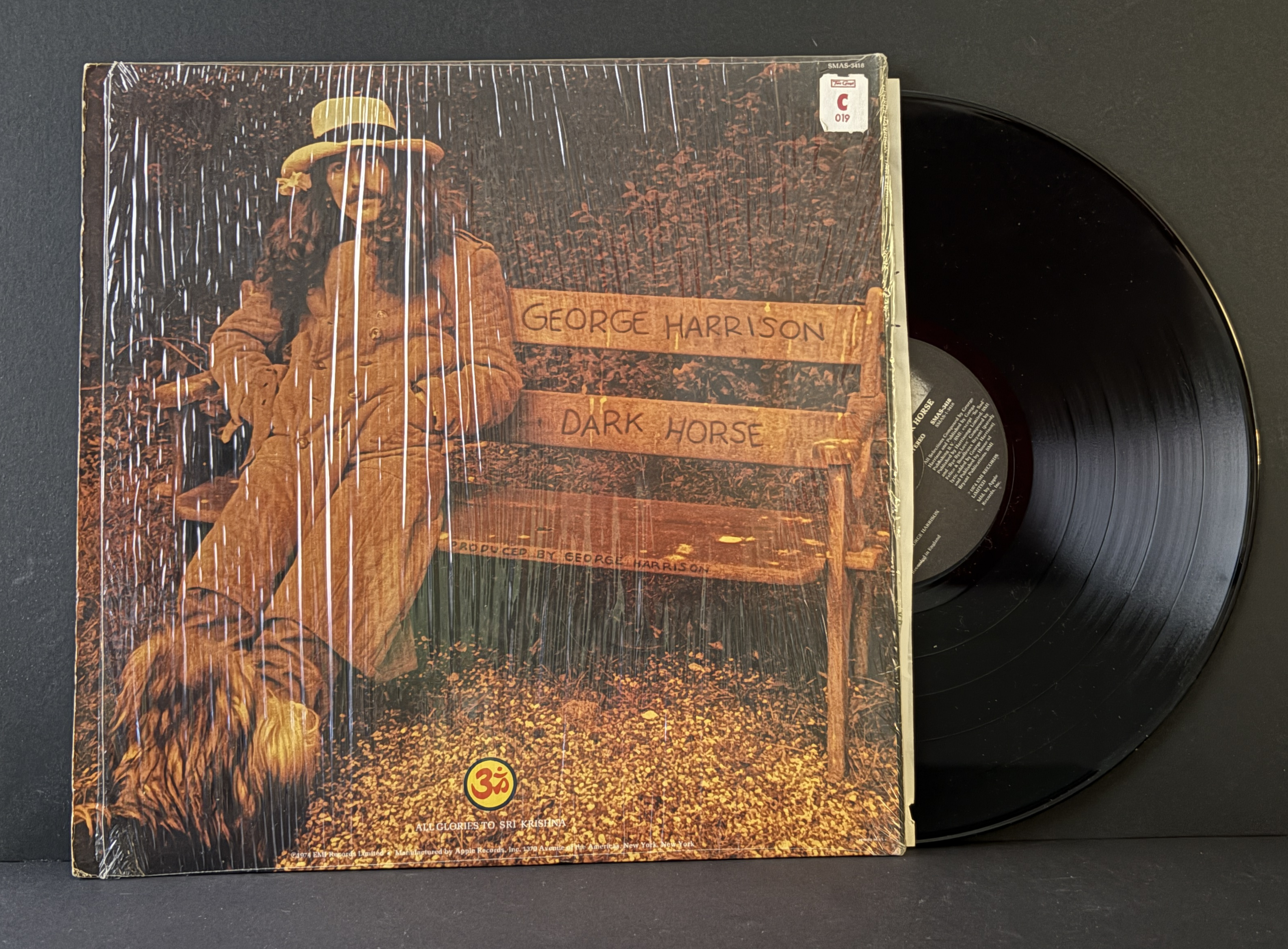 George Harrison - Dark Horse LP - 1974 - Original Apple Press - IN SHRINK w/Sticker!
