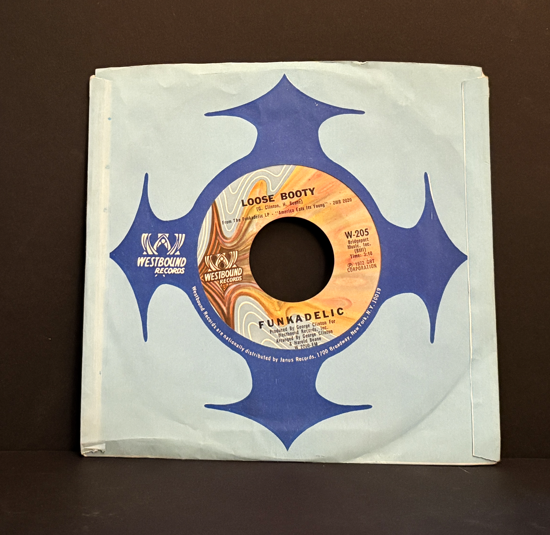 Funkadelic - Loose Booty / A Joyful Process - 45 - Westbound Records - Mint (M)