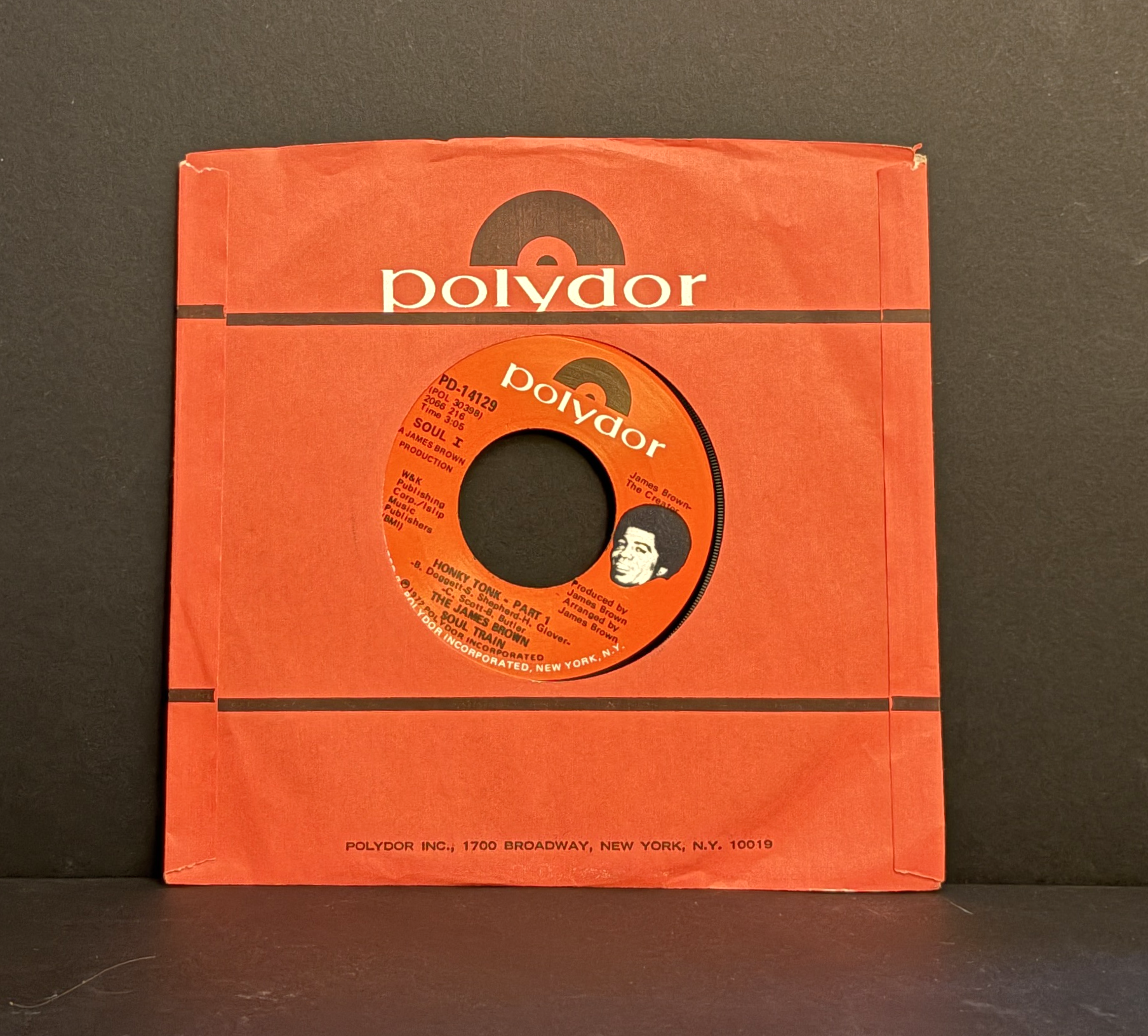 The James Brown Soul Train - Honky Tonk - 45 - Polydor - Mint (M)