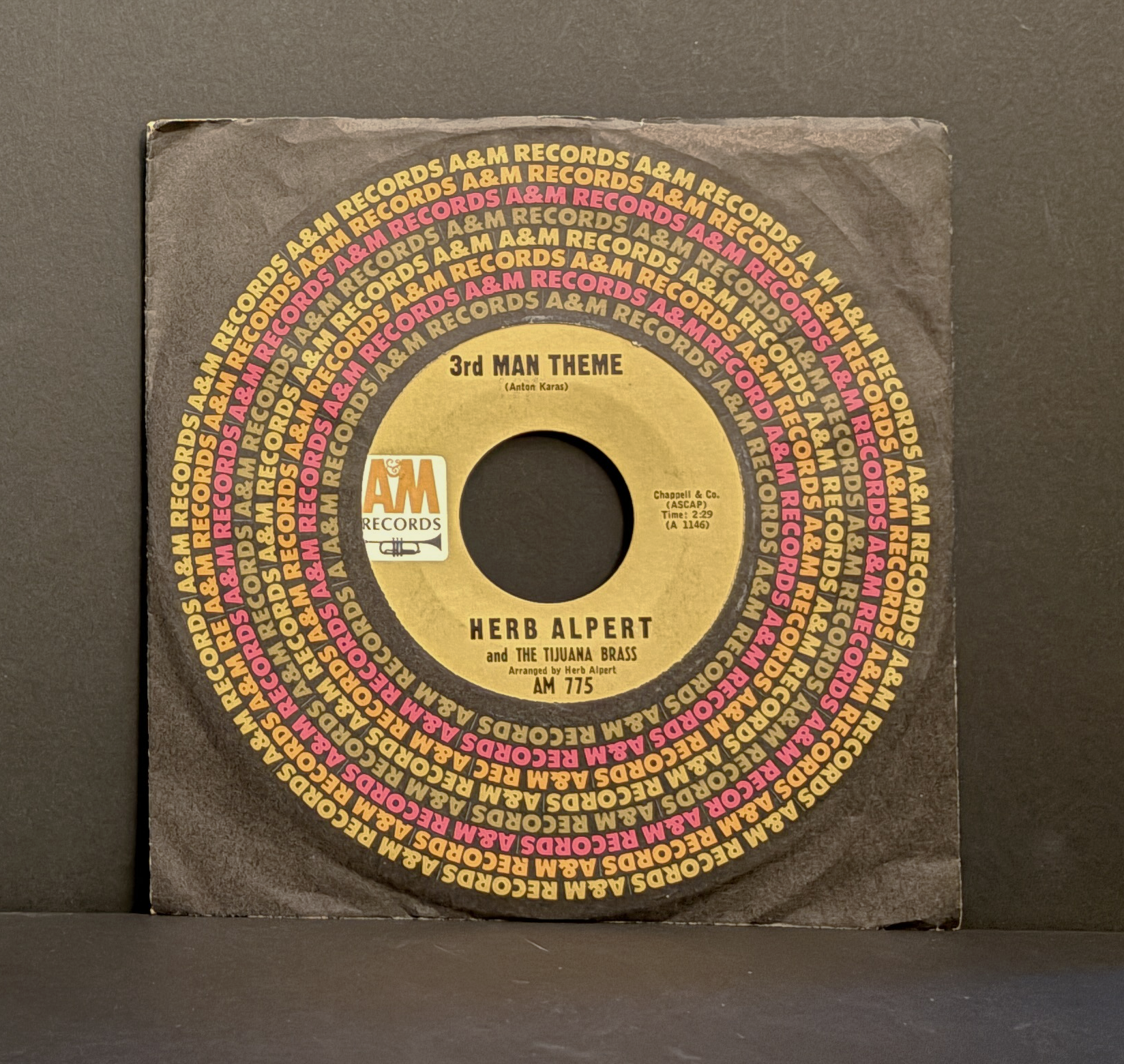 Herb Alpert & The Tijuana Brass - Taste Of Honey / 3rd Man Theme - 45 - A&M Records - Mint (M)