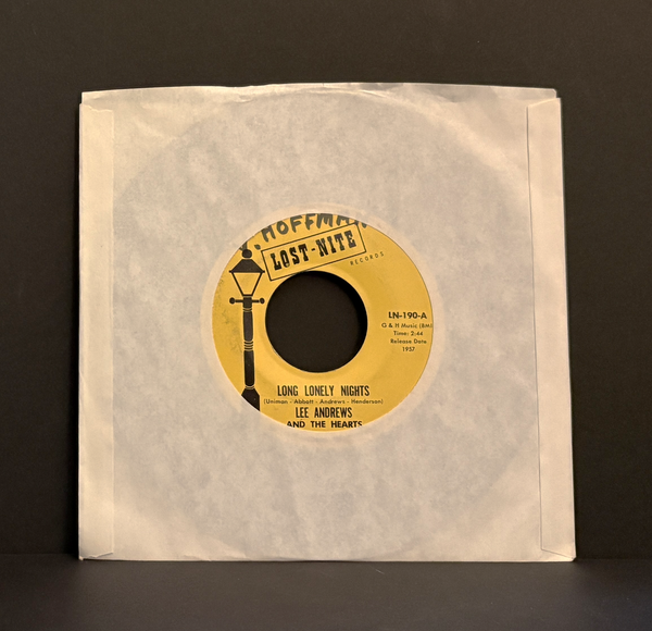 Lee Andrews & The Hearts - Long Lonely Nights - 45 - Lost Nite Records - Near Mint (NM or M-)