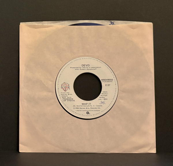 Devo - Whip It / Turn Around - 45 - Warner Bros. Records - Near Mint (NM or M-)
