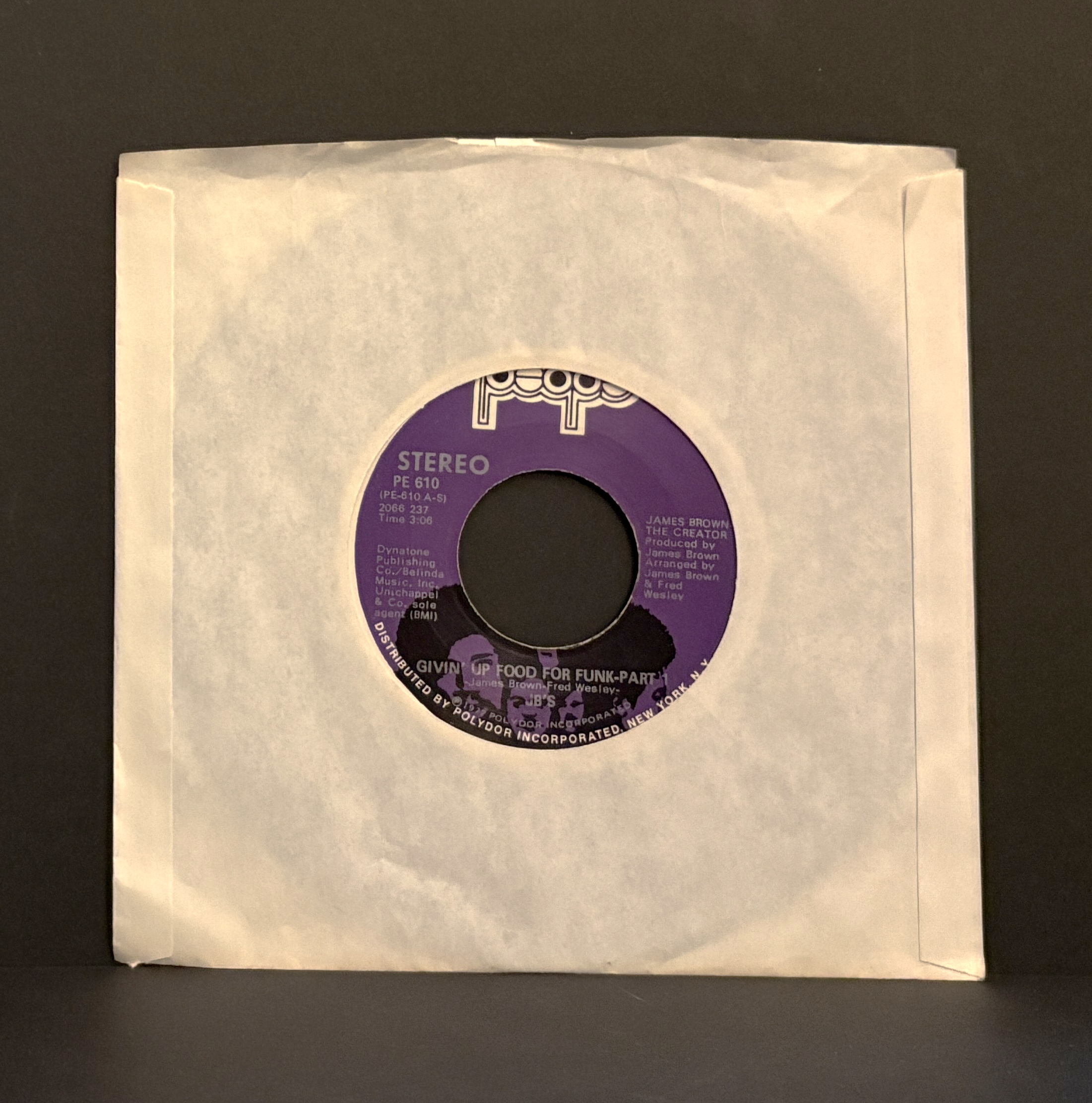 The J.B.'s - Givin' Up Food For Funk - 45 - People (8); People (8) - Near Mint (NM or M-)