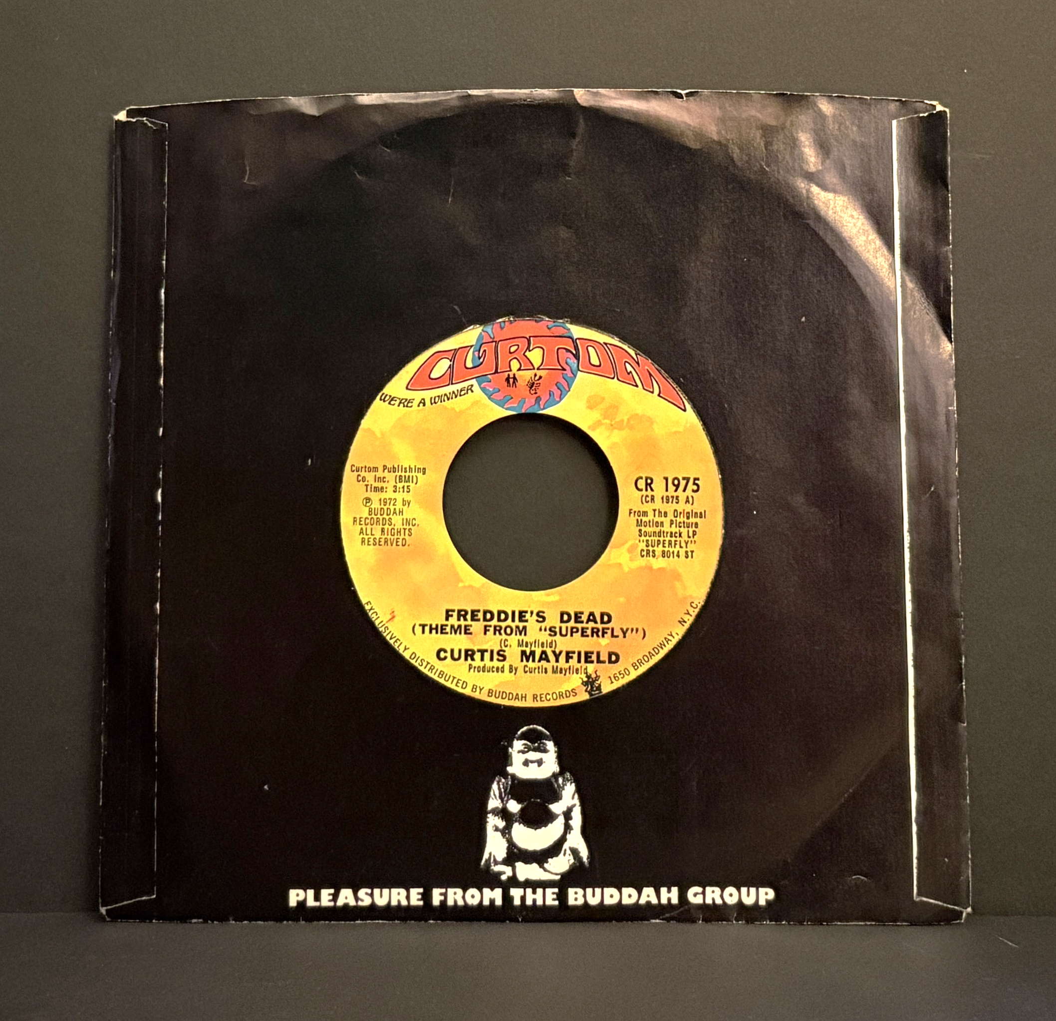Curtis Mayfield - Freddie's Dead (Theme From Superfly) - 45 - Curtom - Near Mint (NM or M-)