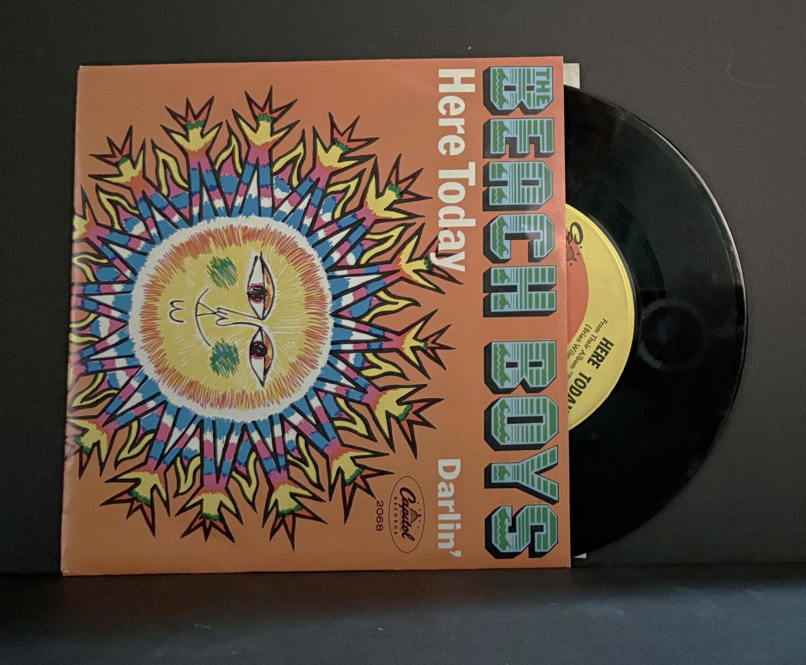 The Beach Boys ‎– Darlin' / Here Today 45 & Picture Sleeve - 1967 - M-
