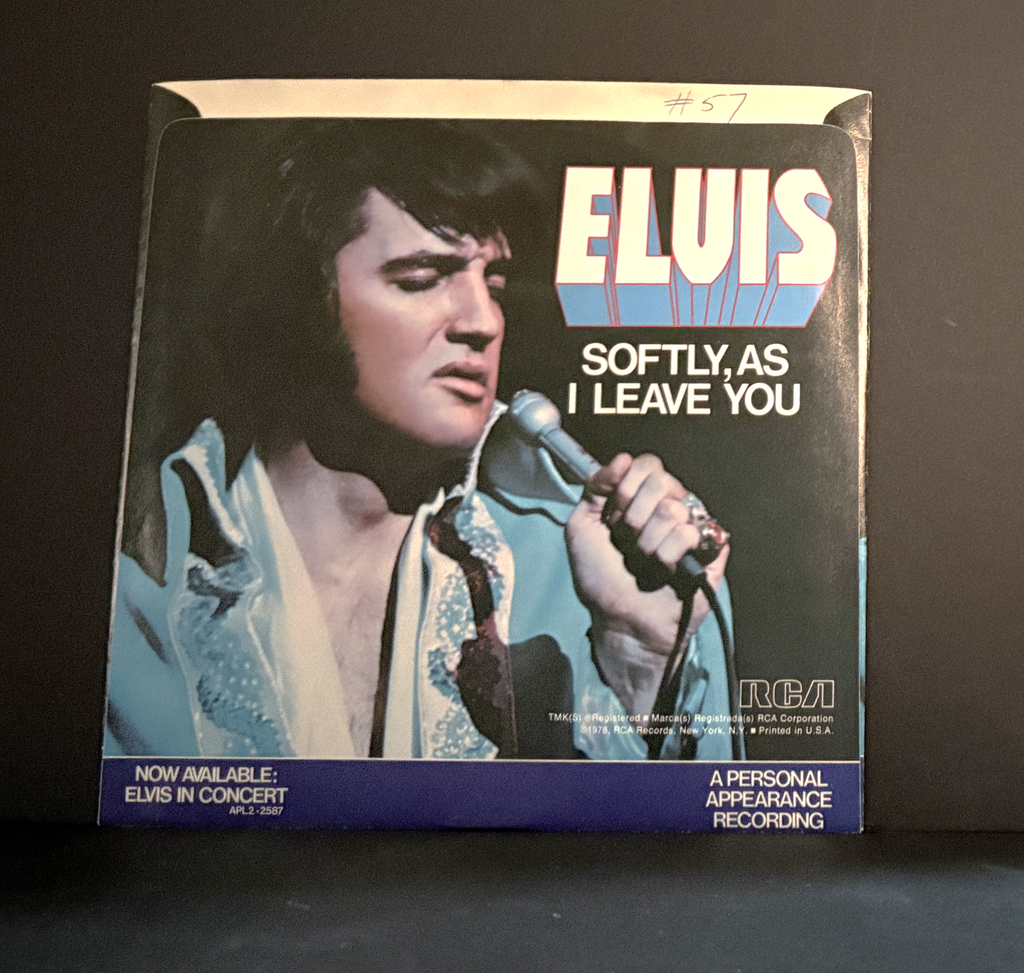 Elvis Presley - Unchained Melody 45 - RCA - 1978 with Picture Sleeve - NM