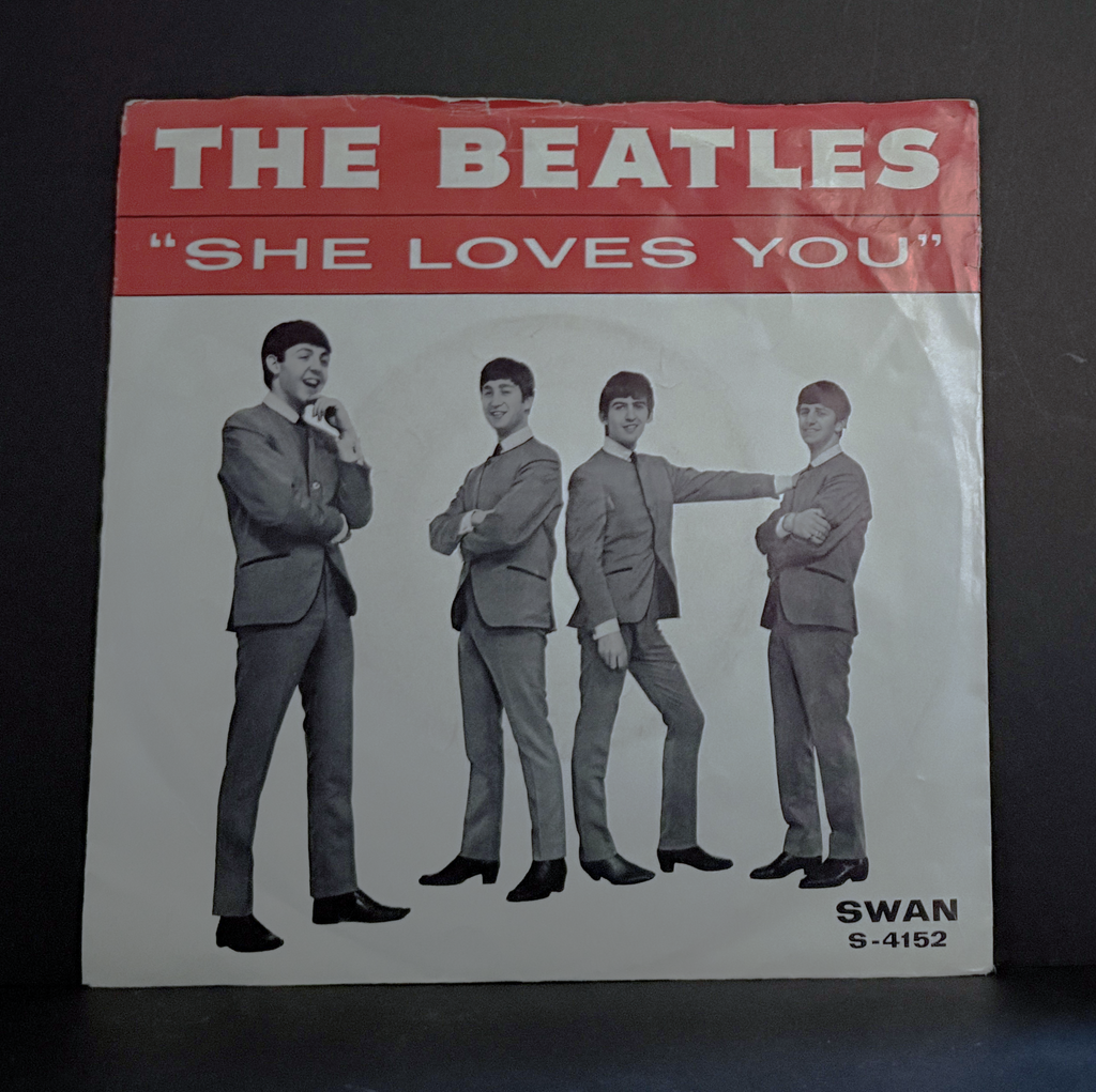 The Beatles - She Loves You 45 - Swan - 1964 - with Picture Sleeve - NIce copy!