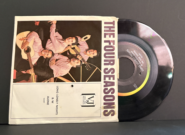 The Four Seasons ‎– Alone 45 - Vee Jay - with Picture Sleeve - NM