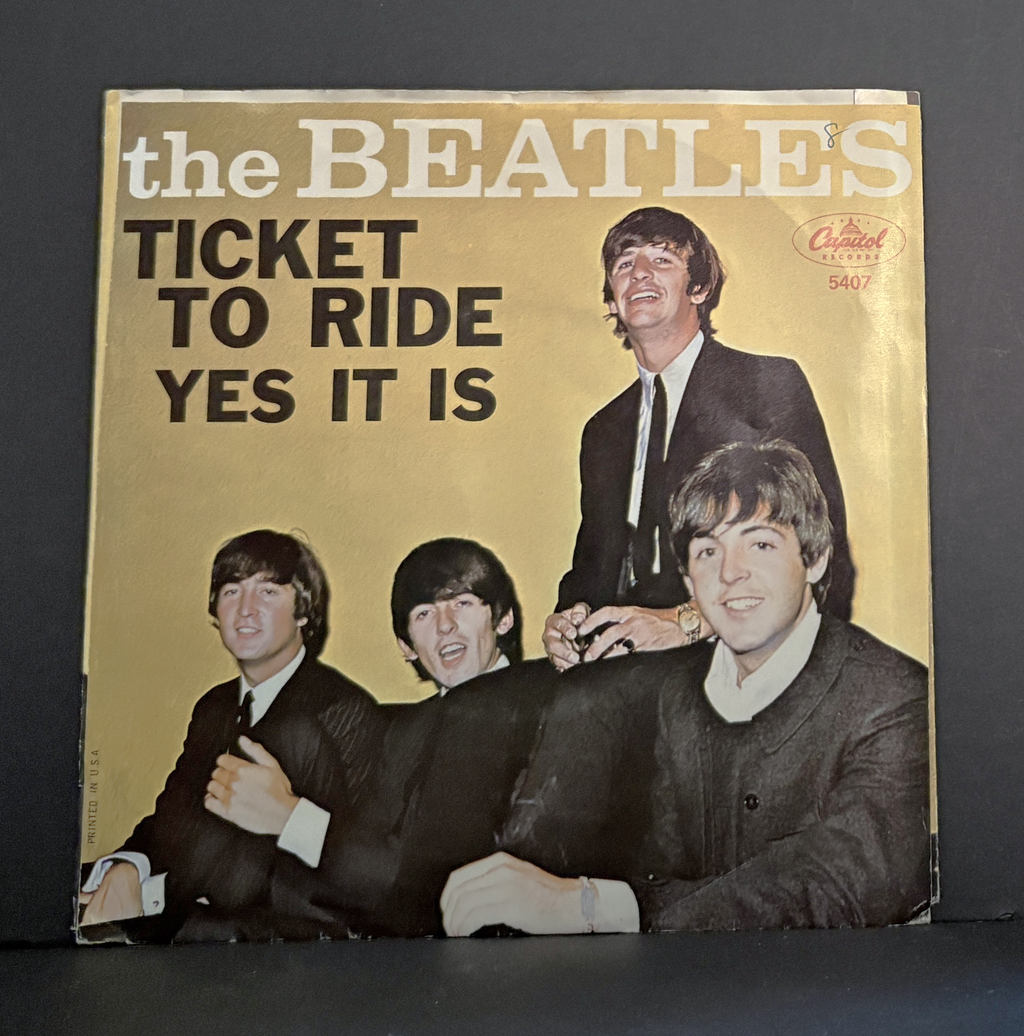 The Beatles - Ticket To Ride - 1965 - Capitol - Picture Sleeve -Nice!