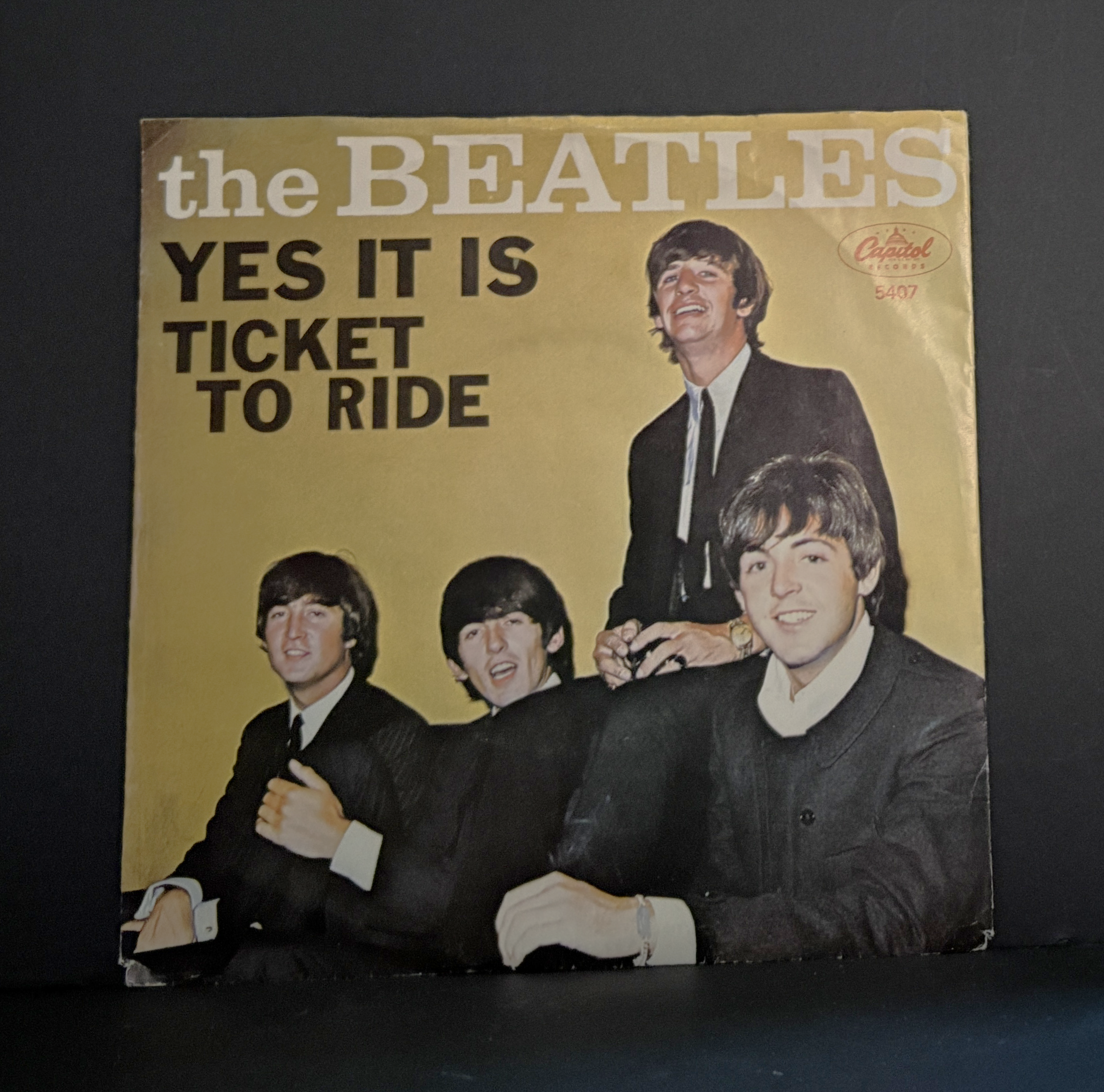 The Beatles - Ticket To Ride - 1965 - Capitol - Picture Sleeve -Nice!