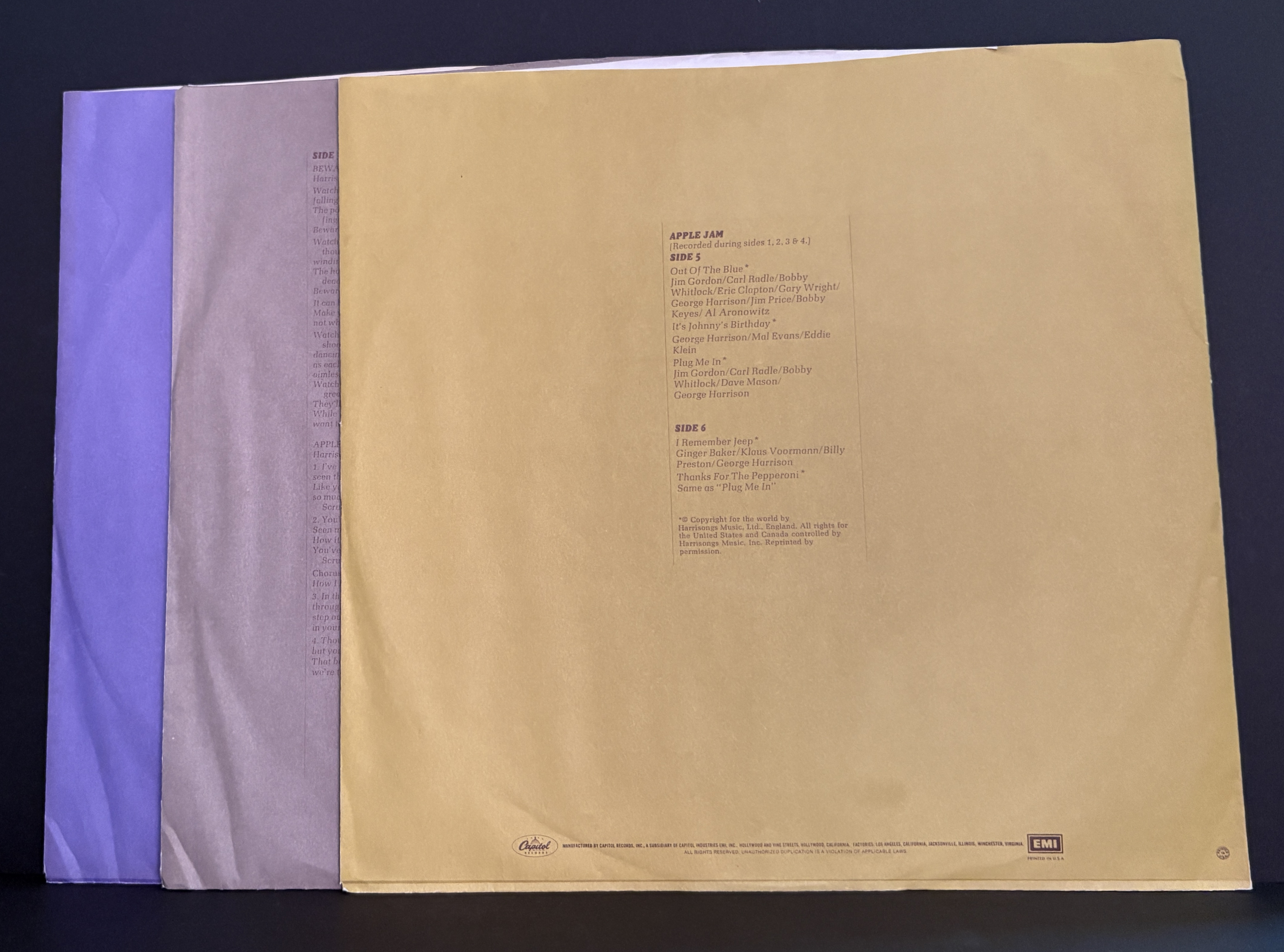 George Harrison - All Things Must Pass - 1978 Release - Purple Capitol - NM!!