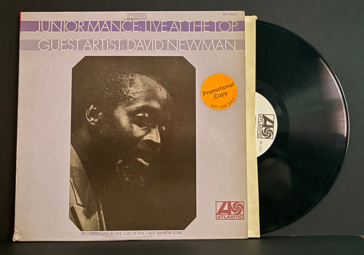 Junior Mance With Guest Artist: David Newman - Live At The Top LP - 1969 - Atlantic - PROMO - NM