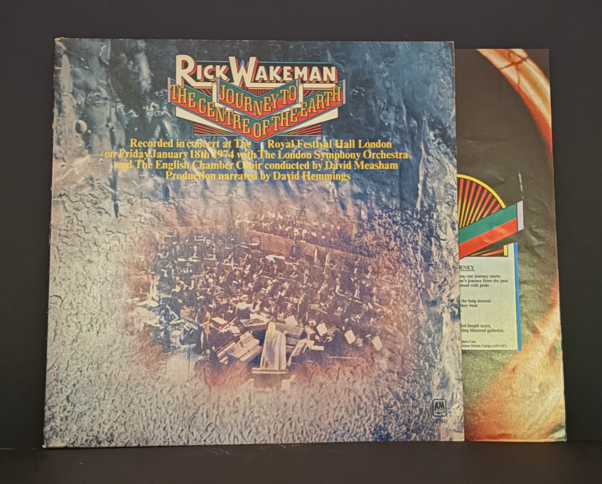 Rick Wakeman - Journey To The Centre Of The Earth LP - 1974 - A&M  - with booklet - NM!